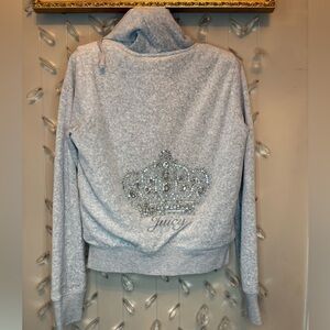 Limited Edition Juicy Couture Crystal Crown Fur Jacket
